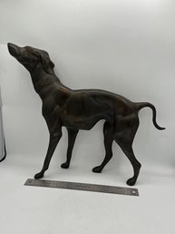 Exceptional Large Bronze Sculpture Of A Dog  18' Height 16 Wide
