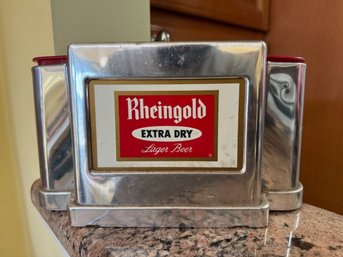 Vintage Bar Napkin Holder Rheingold Extra Dry!