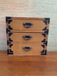 3 Drawer Lined Jewelry Box 14' Tall