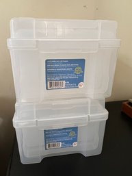 Pair Of New Small Photo Organizer Boxes