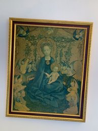 Framed Madonna And Child In Gold Frame APPROX 16 X 20