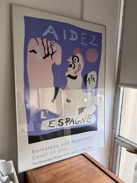 Aidez Barcelona Joan Miro Framed Poster MMA Approx 30 X 40