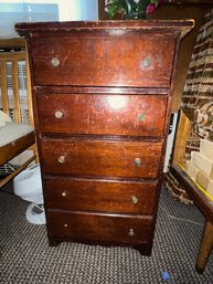 Small Multi Drawer Chest  As Is, Solid