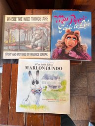 First Editions ~ Maurice  Sendak Where The Wild Things Are, Miss Piggy's Adventure And Marlon Bundo