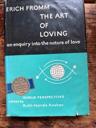 Erich Fromm The Art Of Loving First Edition With Book Jacket A Blue Ribbon Book!  1956