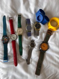 Lot Of Swatch Watches, Wenge And Taki