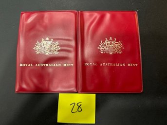 2 Sets Of Royal Australian Mint Set In Case  1970 (28)