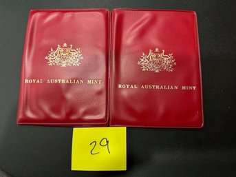 2 Sets Of Royal Australian Mint Set In Case  1970 (29)