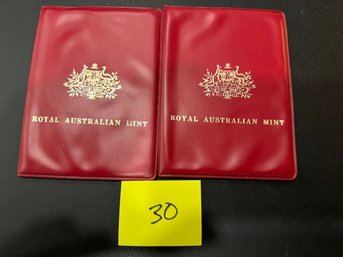 2 Sets Of Royal Australian Mint Set In Case  1970 (30)