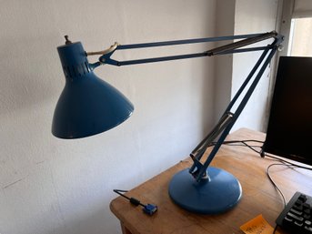 Luxo Large Desk Lamp In Blue