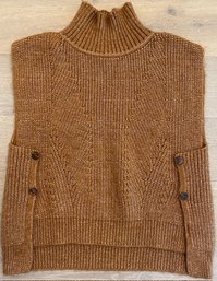 Epic Anthropologie Mock Turtle Neck Knitted Vest Top One Size