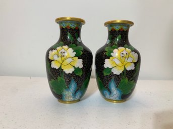 2 Cloissone Vases