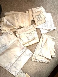 Many Sets Of Linen Napkns Etc