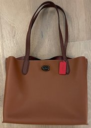 Coach Polished Pebble Willow Tote Bag Like New!