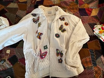 Embroidered Jacket Butterflies