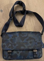 Coach Camo Flap Shoulder Bag/messenger Serial Number Shown