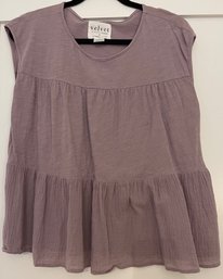 3 Tier Top Velvet For Anthropologie Size S