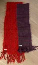 Pair Of Stunning Wool Woven Scarves Sheffield