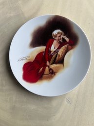 Marilyn Monroe Limited Edition Plate 'don't Bother To Knock By Chris Notarile