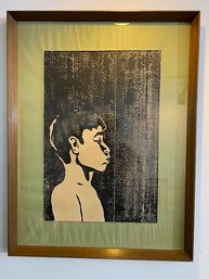 Woodcut 1964 By Joseph Love Conservation Framed
