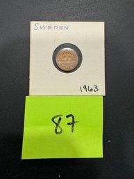 Sweden Coin  1963 1 Ore (87)