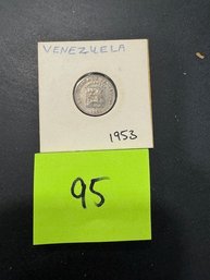 Venezuela 1953 Silver Coin