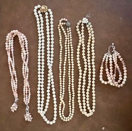Nice Group Of Faux Pearls 1970's