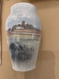 Danish Royal Copenhagen Porcelain Vase  #2695/ 2037 6' Tall
