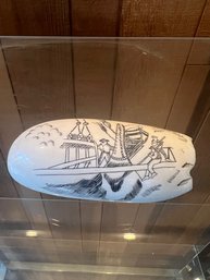 Scrimshaw Faux  Whale Tooth