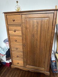 Small Solid Wood Armoire