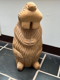 Large Carved Wood Beaver! Richard Morgan Sculptor