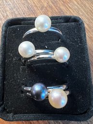 5 Various Pear Rings Sizes 7-9 Approx