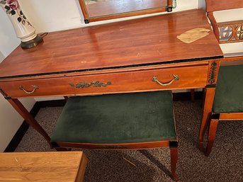 NORTHERN FURNITURE EMPIRE STYLE  Desk/ Dressing Table With Chair And Stool