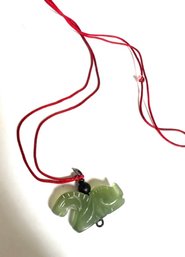 Jade Horse On Red Chain