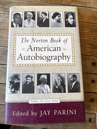 Jay Parini Norton Book Of American Autobiography  Hard Cover First Edition