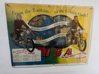 From The Bantam To The Golden Flash BSA 1952 Poster