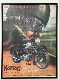 Norton 1950 Dominator Motorcycle Large Size Poster