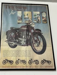 Triumph For 1950 Motorcycle Poster
