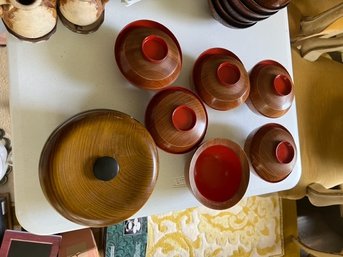 Stunning Japanese Wood Covered Bowls