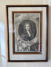 A Black And White Steel Engraving The Honorable Robert Boyle