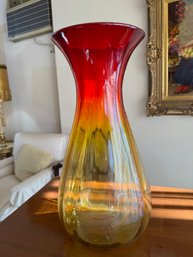 A Handblown Vase Blenko Style Unsigned