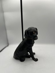 Cast Iron Labrador Puppy Dog Door Stopper Approx 18' Tall
