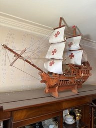 Vintage Model Sailing Ship