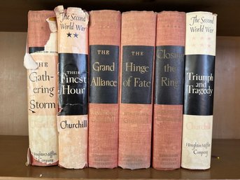 Set Of 6  First Edition Winston Churchill Novels