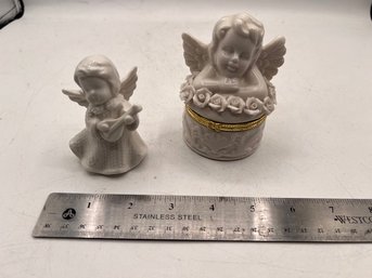 2  Porcelain Cherubs/ Angels One Box
