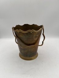 Brass Planter With Handle 9'