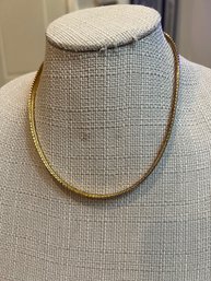 Snake Chain 925 Gold Toned Overlay NECKLACE