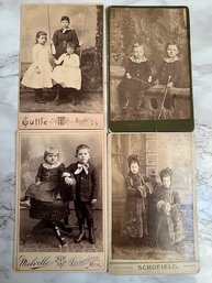 A Group Of Children's Carte De Visit Late 19th Century