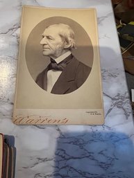 Ralph Waldo Emerson Cabinet Card American Carlyle 1870 Rare