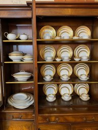 Service For 12 Old Abbey Limoges Stern Brothers Gold Rimmed  Many Serving Pieces! Covered Bowls, Platters Etc